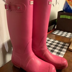Original Tall Hunter Boot Pink
